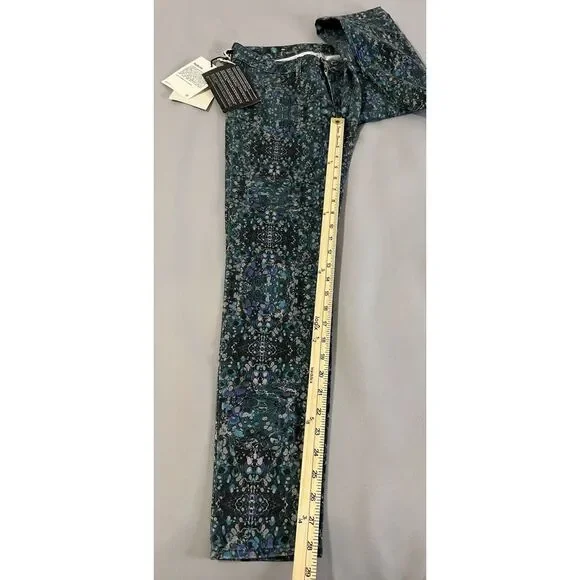 Haikure New Montreal Jeans Made In Italy Sz 30 Print Heart Blue‎ NWT - Picture 2 of 10